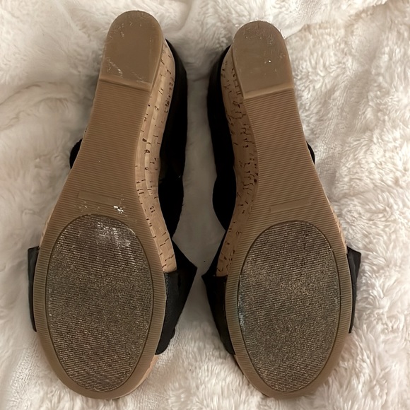LUCKY BRAND Black strap Cork wedge sandal - Picture 5 of 5